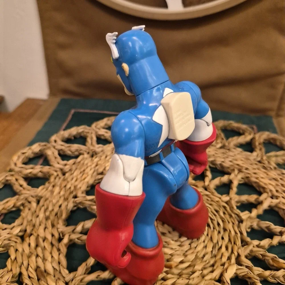 ✅Marvel Spider-Man and Friends Captain America 6 Inch Action Figure#️⃣35